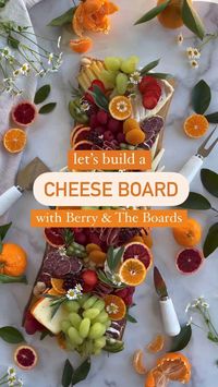 How to build a cheeseboard with @berryandtheboards & our olivewood board.