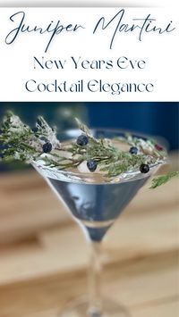 Cheers to a sparkling New Year's Eve with a Juniper Martini in hand! 🥂🍸 Start your celebration on a sophisticated note with this exquisite gin martini, beautifully garnished with sugared juniper sprigs. It's the perfect cocktail to add a touch of elegance to your New Year's festivities. Raise your glass to new beginnings and unforgettable moments. Pin now and toast to the countdown with a Juniper Martini in hand! 🍸✨