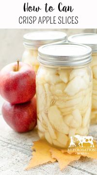 How to Can Crisp Apple Slices