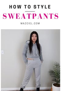 This YouTube video is a style guide about different ways that you can style sweatpants in a cute cozy casual way or in a dressy way for when you're out and about going to school or traveling. I had a lot of fun creating all these outfit ideas for when you need a little style inspiration.