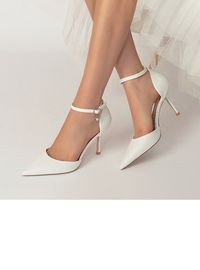 JJ's House Women's High Heel Wedding Daily Party Prom Evening Wedding Heels Bridesmaid Shoes Ankle Strap Heels Elegant Simple Glitter Buckle Solid Color Point Toe Wedding Shoes. #JJ's House #Women's #HighHeel #Wedding #Daily #Party #Prom #Evening #WeddingHeels #BridesmaidShoes #AnkleStrapHeels #Elegant #Simple #Glitter #Buckle #SolidColor #PointToe #WeddingShoes