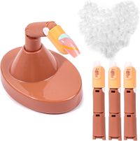 Amazon.com: Nail Practice Fingers for Acrylic Nails-Flexible Nail Art Training Manicure Fingers Set for Hands, 3 PCS Fake Finger to Practice Fake Nails with Base Stand and 100 PCS Refill Nail Tips : Beauty & Personal Care