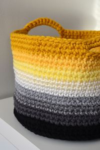 Beautiful Crochet basket pattern.