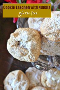 These Gluten-Free Cookies, are inspired by the German Taschen (pockets) Pastry originating from Germany. 😍This version of gluten-free cookie taschen is a balance of sweet, soft vanilla cookies—reminiscent of snowball cookies, and rich hazelnut-chocolate filling.