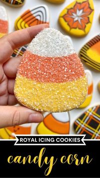 This candy corn cookie and 20+ more candy corn designs on YouTube 💛🧡🤍