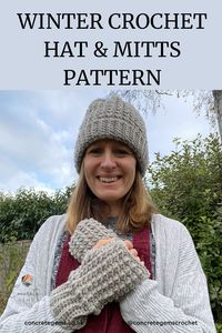 This winter crochet hat and mitts pattern is just the cosiest and most textured make you will find, whilst also being bang on trend. Ideal for a quick and satisfying project, the Cosy Berry Hat and Mittens work up fast, making them a great option for gift-giving or a last-minute addition to your winter accessories. Available in baby, child and adult sizes. Plus there's a video tutorial too.