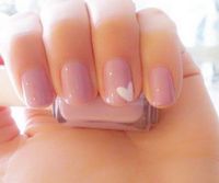 Cute Pink Love Simple Nail Designs