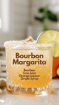 It’s like a regular margarita, but with a twist because we use bourbon instead of tequila. This mix gives it a smooth, sweet taste with a little bit of citrus kick from the lime. It’s perfect for when you want something refreshing but also with a rich flavor. #bourbonmargarita