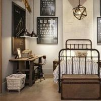 industrial / rustic bedroom; from marie claire maison - LOVE!!!!