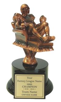 FANTASY FOOTBALL INDIVIDUAL ARMCHAIR  QUARTERBACK AWARD TROPHY  #Unbranded