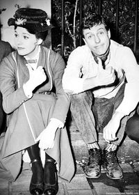 "Thumbs up" (Julie Andrews and Dick Van Dyke, on the set of Mary Poppins) 1960s