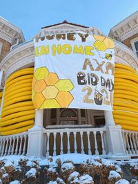 Sorority bid day banner HONEY IM HOME decorations