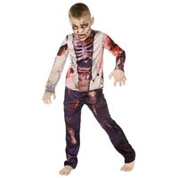 Transformer votre enfant en zombie sera facile et rapide grâce à ce déguisement. Et pour un effet encore plus réel, vous pouvez aussi le maquiller avec le kit de maquillage zombie ! - #LaFoirFouille #FFstyle #FFdéco #Halloween