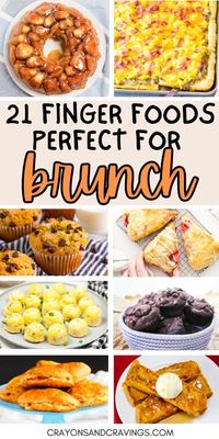 Looking for easy breakfast finger food ideas for a party or to eat on the go on busy mornings? This collection of 21 breakfast finger foods are for you! The breakfast and brunch recipes are perfect for brunch parties, potlucks, or simply enjoying as a quick bite on your way out the door.