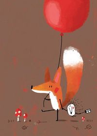 Pin by Cynthia Kaganas on ilustración | Pinterest | Foxes, Birthday Cards and Friends