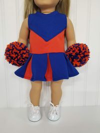 Fits 18 Doll Cheerleader. Florida Royal and Orange - Etsy