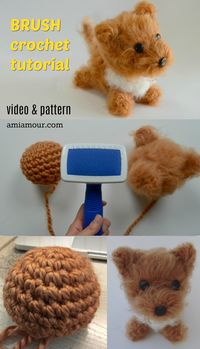 Dog Amigurumi Pattern - Brush Crochet - Ami Amour