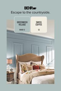 Get swept into an enchanting and whimsical ambience with BEHR’s soft hues perfect for your cottagecore space.