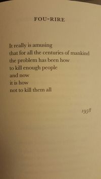 Frank O'Hara. Really makes you think.