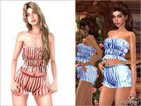 Download SET402 Plaid Printed Summer Bandeau Top & Shorts for Sims 4 at ModsHost NOW! 10 Swatches Compatible with HQ mod Works with all of skins Custom Thumbnail New Mesh All Lods All Maps Teen to Elder For; Female I don’t answer WCIF Recoloring Allowed: Yes #teen #elder #sims4cc #gaming #clothing