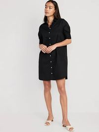 Short-Sleeve Shirt Dress | Old Navy