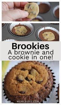 When you can't decide if you want brownies or cookies, make these amazing brookies! Easy brownies and cookies in one.