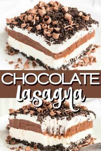 No-Bake Chocolate Lasagna - Oreos, Pudding, Cool Whip & More!