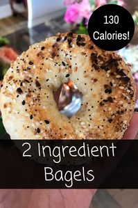 2 Ingredient Bagels via @ericaeckman