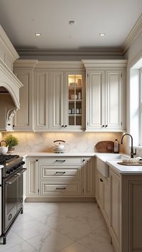 Create a kitchen that will be admired for generations with these luxurious design ideas. From classic architecture to elegant details, create a space that is both functional and visually stunning.   #elegant kitchen inspiration #luxury home decor ideas #timeless kitchen look #classic architecture #elegant details