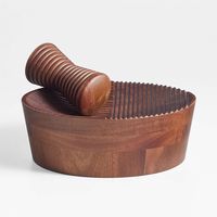 Asanka Large Wood Mortar and Pestle by Eric Adjepong + Reviews | Crate & Barrel