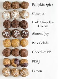 8 perfect Energy Bites Recipes all in one post! The PB&J is my favorite!