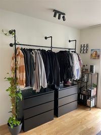 Industrial Pipe Hanging Rod - Unique Wardrobe Piece | pamo. – pamo. design