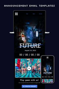 Announcement Email Template "Join our squad" for Gaming industry. Create eye-catching templates that leave a lasting impact.🌠🌟 Follow us on Pinterest for design and marketing hacks! 📈💌 #announcementemail #stripoemail #emailtemplatedesign #emaildesign #emailmarketing #email #newsletter