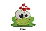 Embellish your fabrics with this lovely Frog embroidery design! Perfect for adding a touch of whimsy charm, this design can be stitched onto t-shirts, towels, pillows, home decor items, or any fabric ...