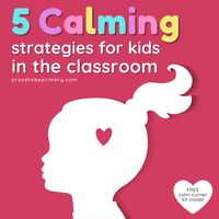 5 effective strategies to help elementary teachers create a calm, productive classroom. Find ideas on creating a calm corner in the classroom and DIY ideas for making calm down kits for students to use to self-regulate and manage their emotions. Suggestions on which tools to use and how to teach them to kids are included, as well as mindfulness (breathing, music, yoga) and children's book suggestions. Grab the free printable calm corner posters and journal to help kids develop coping skills!