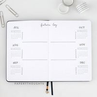 Tanja  |  Bullet Journal on Instagram: “So excited to start July with a brand new notebook! Those mini calendars in this picture are actually stickers from my very own etsy shop…”