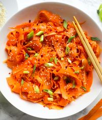 Easy Carrot Salad with Asian Dressing - Sims Home Kitchen