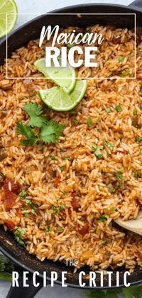 This Mexican rice is so easy to make! Simmered until tender in broth, salsa, and a mix of spices gives it a ton of flavor, perfect for adding to any fiesta.