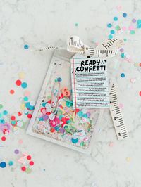 Free Printable: Ready Confetti Notes – Tap Here! Flashback to a year ago; 'twas the night before Kindergarten and I remember the excitement of Ethan digging through his "Welcome" bag to find the…