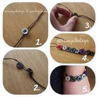 Button bracelet. This would be a fun DIY for kids or adults.