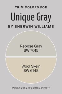 Trim colors are the accents selected to complement or contrast the main color on walls, highlighting architectural details and bringing definition to the space. For Unique Gray SW 6260 by Sherwin Williams, choosing the right trim color is vital to enhance its distinctive shade, making the features of a room stand out.