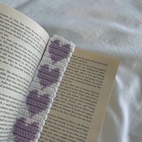 #diy #crochet bookmark tutorial by mahumcrochets | heart pixel grid book accessory for readers