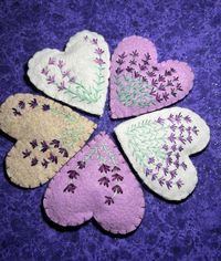 Lavender Sachet Handmade With Felt and Lavender Buds, Embellished With Embroidery. Great Gift for Bridesmaids, Mothers' Day, Birthdays ... - Etsy UK