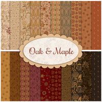 Step into the warm and inviting world of Oak & Maple, a captivating fabric collection designed by Janet Rae Nesbitt for Henry Glass Fabrics. Known for her distinctive style as the creative mind behind One Sister Designs, Janet brings her unique touch to this collection, infusing it with earthy tones and stylized floral motifs. 100% cotton. This set includes 20 fat quarters, each measuring approximately 18" x 21". Estimated Arrival Date is August 2024