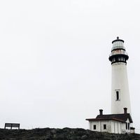 lighthouse and white image