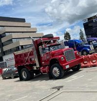 Miguel’s chrome dump truck