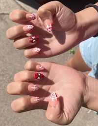 Spiderman themed nails