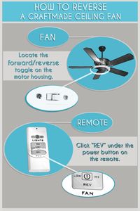 How To Reverse A Craftmade Ceiling Fan