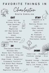 Explore my favorite things in Charleston, South Carolina! From Restaurants, to hotels, bars and things to do this is your perfect guide for a long weekend in beautiful Charleston, SC.   Enjoy and let me know if you have any other suggestions for my next visit!