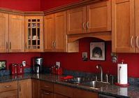 Red kitchen walls - ??? not sure but has me thinking about some color!